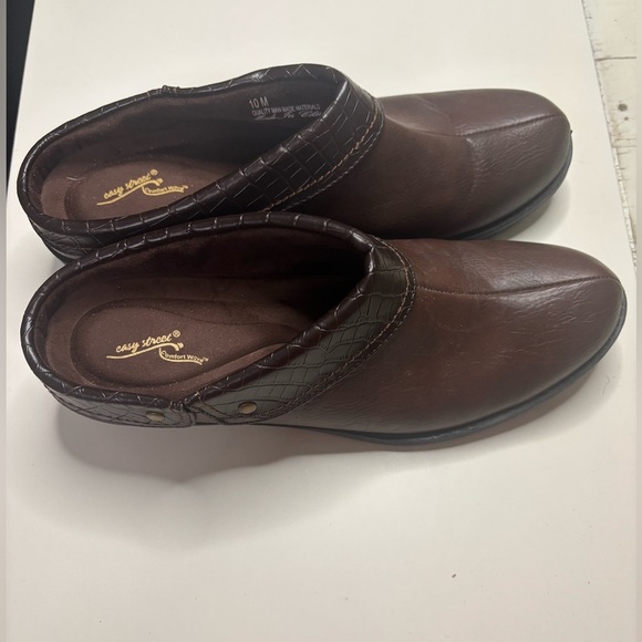 Easy Street Womens Brown Becca Lightweight Comfort Slip on Mules Size 10 Shoes - Picture 2 of 6